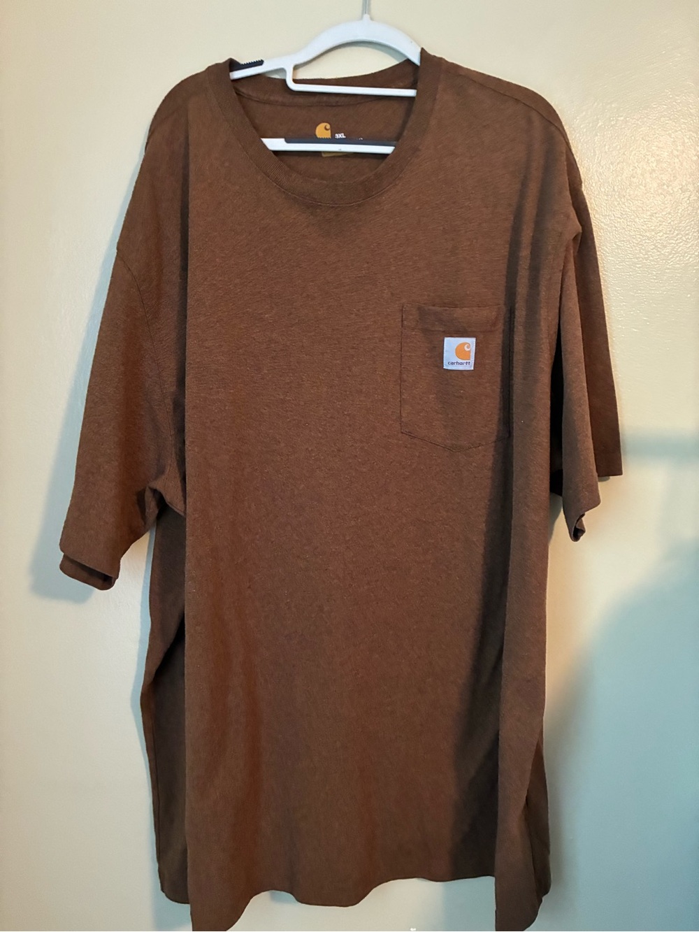 Carhartt Men’s Brown Crew Neck Pocket Tee